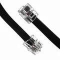 Następne zdjęcie produktu Kabel telefoniczny RJ11 M-10m czarny do modemu ADSL, ekonomiczny