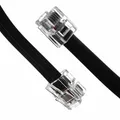 Następne zdjęcie produktu Kabel telefoniczny RJ11 M-3m czarny do modemu ADSL, ekonomiczny