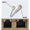 Kabel telefoniczny RJ11 M-3m płaski czarny do modemu ADSL, ekonomiczny