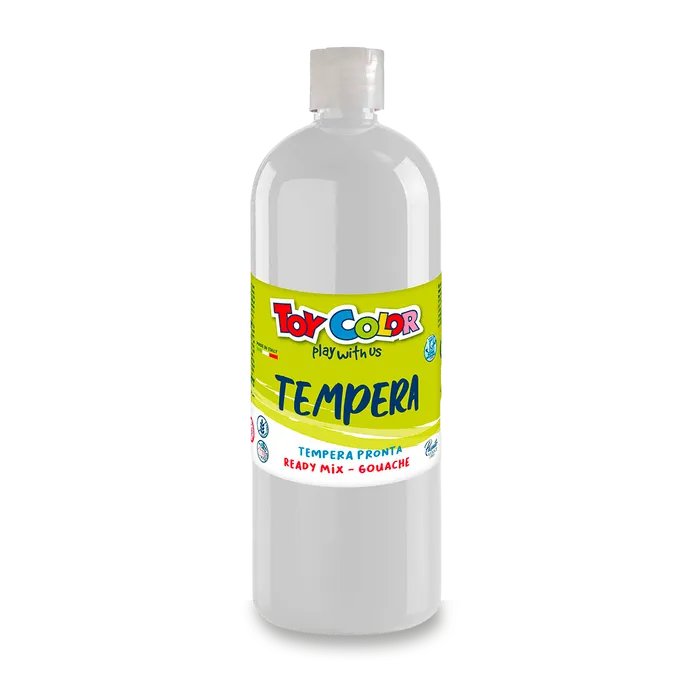 Główne zdjęcie produktu Temperová barva PASUTO Toy Color bílá 1000 ml