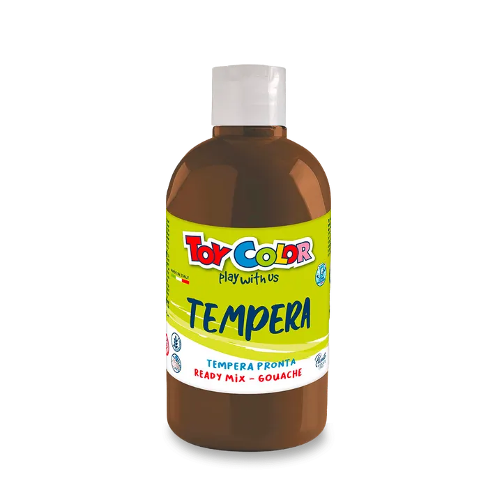 Główne zdjęcie produktu Temperová barva PASUTO Toy Color hnědá 500 ml