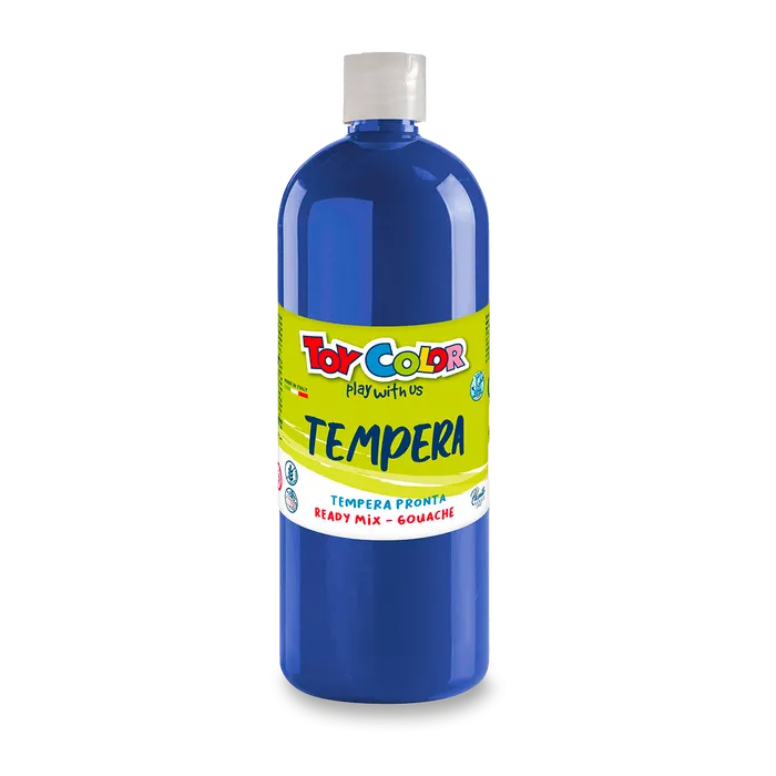Główne zdjęcie produktu Temperová barva PASUTO Toy Color modrá 1000 ml