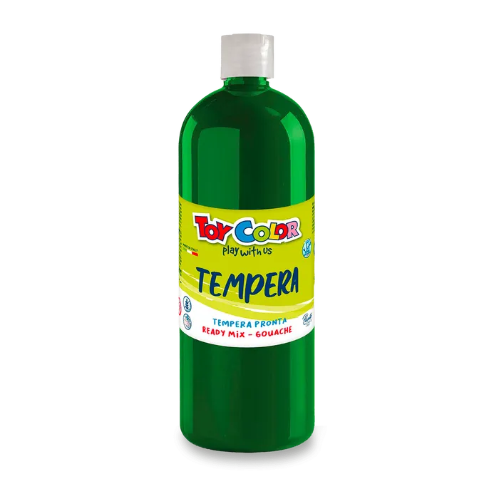 Główne zdjęcie produktu Temperová barva PASUTO Toy Color zelená 1000 ml