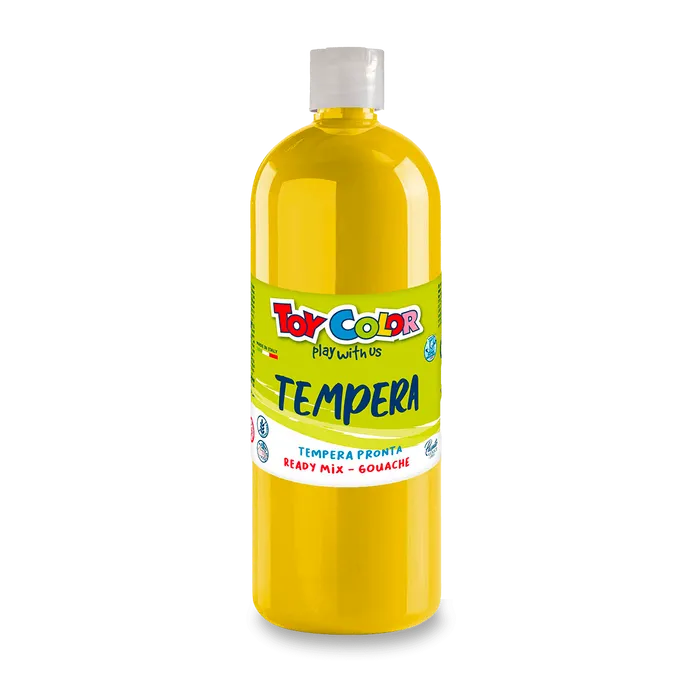 Główne zdjęcie produktu Temperová barva PASUTO Toy Color žlutá 1000 ml