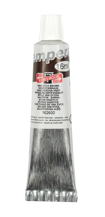 Główne zdjęcie produktu Temperové barvy 16ml - 162600 hněď van Dyckova