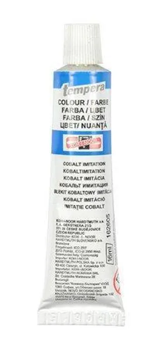 Główne zdjęcie produktu Temperové barvy 16ml - 162605 kobalt imitace