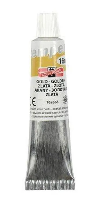 Główne zdjęcie produktu Temperové barvy 16ml - 162665 zlatá