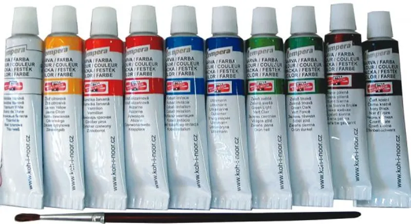 Główne zdjęcie produktu Temperové barvy 16ml - 162586 žluť tmavá