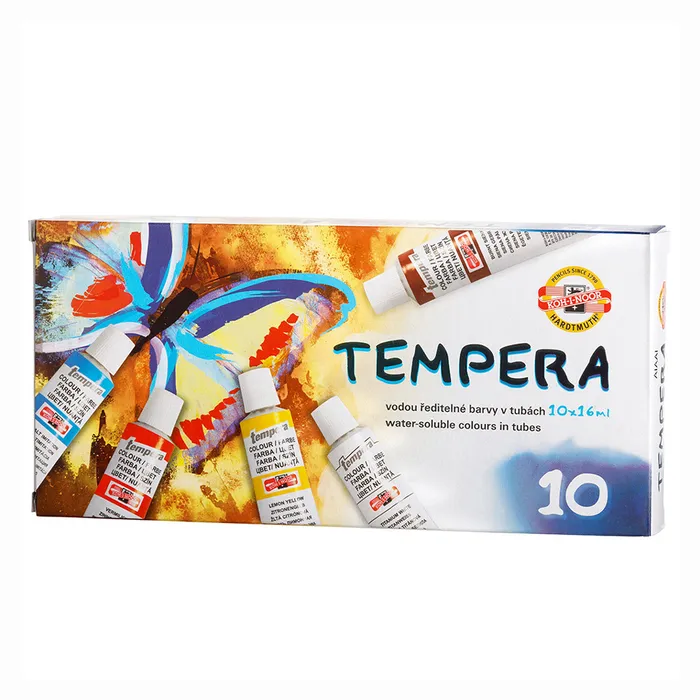 Główne zdjęcie produktu Temperové barvy sada (162548) 10 ks 16 ml