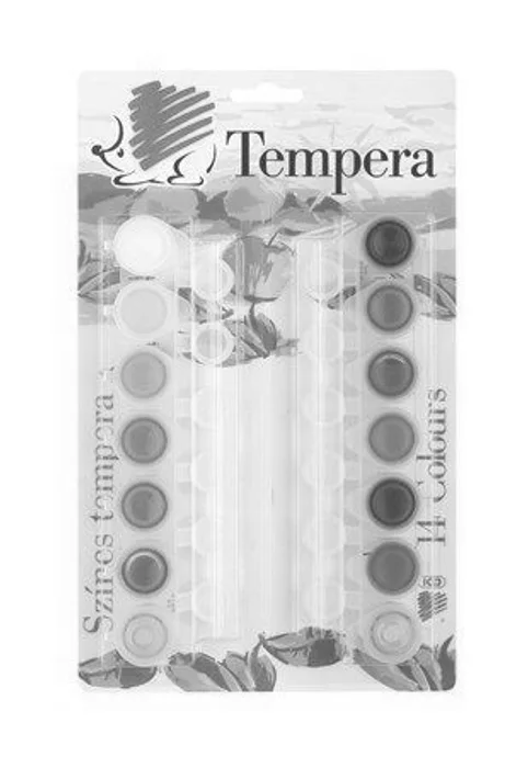 Główne zdjęcie produktu Temperové barvy, v kalíškách, 14ks, ICO "Ježek", různé barvy