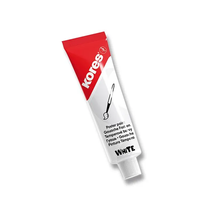 Główne zdjęcie produktu Tempery v tubě Kores Temperas 12 ml, bílá