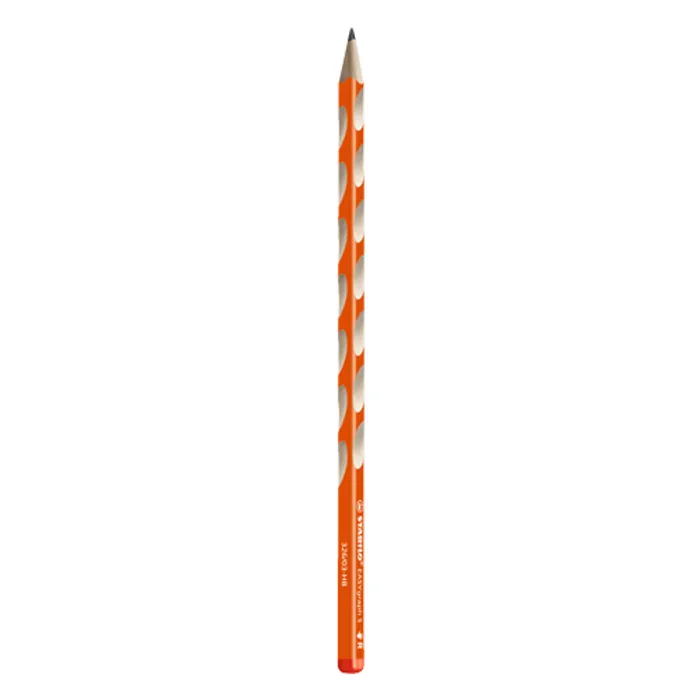 Główne zdjęcie produktu Tenká ergonomická grafitová tužka pro praváky STABILO EASYgraph S oranžová - HB