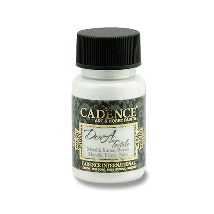 Główne zdjęcie produktu Textilní barva Cadence Dora Textile, met. perleťová, 50 ml