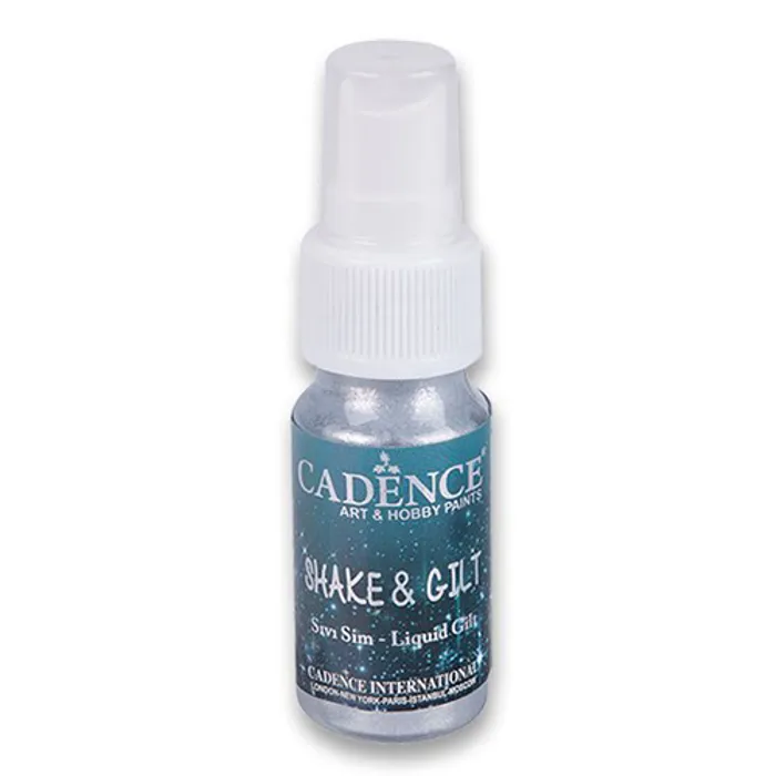 Główne zdjęcie produktu Textilní barva ve spreji Cadence, stříbrná, 25 ml