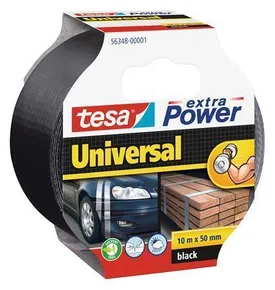 Taśma tekstylna extra Power 56348, czarna, 50 mm x 10 m, uniwersalna, TESA