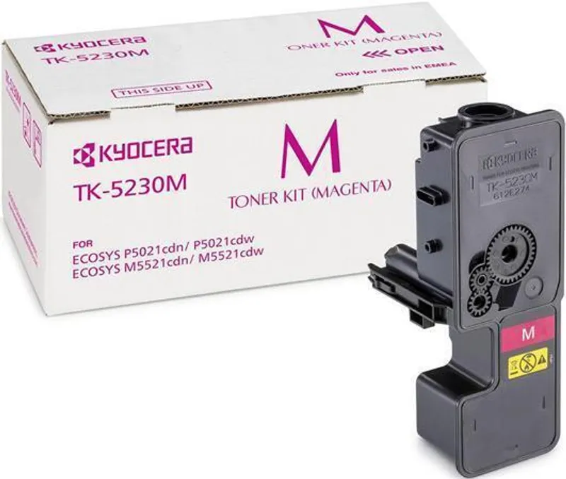 Główne zdjęcie produktu TK5230 Toner pro M5521CDN, 5521CDW, P5021CDN, 5021CDW tiskárny, KYOCERA magenta, 2,6tis.st