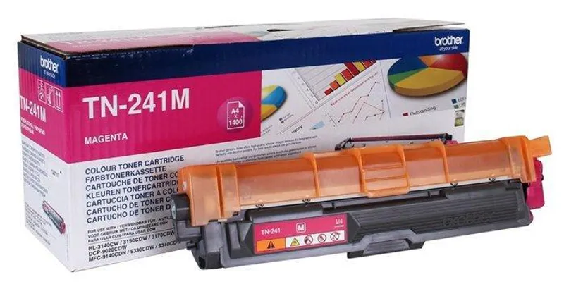Główne zdjęcie produktu TN241M Toner pro HL 3140CW, 3150CDW, DCP 9020CDW tiskárny, BROTHER magenta, 1,4 tisíc