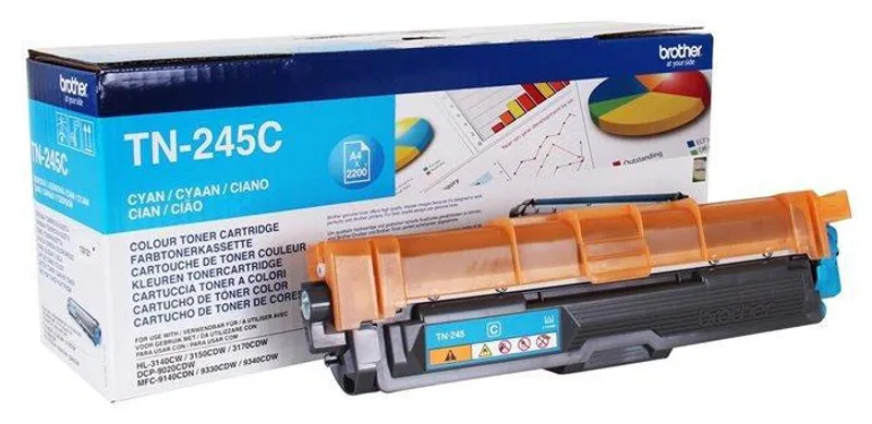 Główne zdjęcie produktu TN245C Toner pro HL 3140CW, 3150CDW, DCP 9020CDW tiskárny, BROTHER cyan, 2,2 tisíc