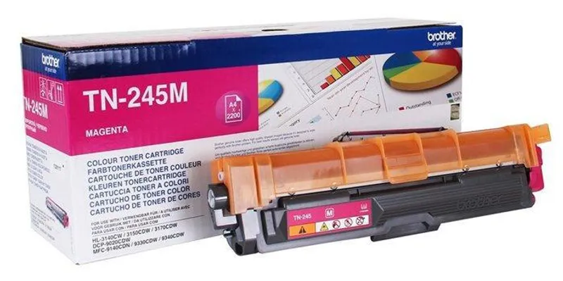 Główne zdjęcie produktu TN245M Toner pro HL 3140CW, 3150CDW, DCP 9020CDW tiskárny, BROTHER magenta, 2,2 tisíc