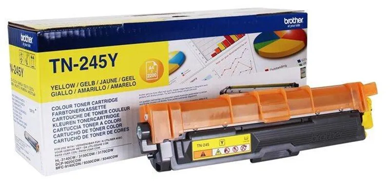 Główne zdjęcie produktu TN245Y Toner pro HL 3140CW, 3150CDW, DCP 9020CDW tiskárny, BROTHER yellow, 2,2 tisíc