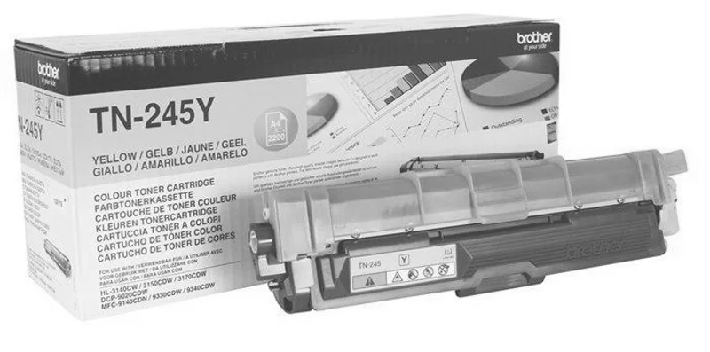 Główne zdjęcie produktu TN245Y Toner pro HL 3140CW, 3150CDW, DCP 9020CDW tiskárny, BROTHER yellow, 2,2 tisíc