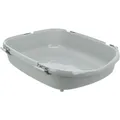 Następne zdjęcie produktu Toaleta Primo XXL z przykryciem, 56 x 47 x 71 cm, szaro-biała