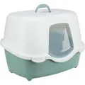 Toaleta dla kotów DAVIO TOP, 56 x 39 x 39 cm, zielono-biała