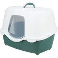 Następne zdjęcie produktu Toaleta dla kotów DAVIO TOP, 56 x 39 x 39 cm, zielono-biała