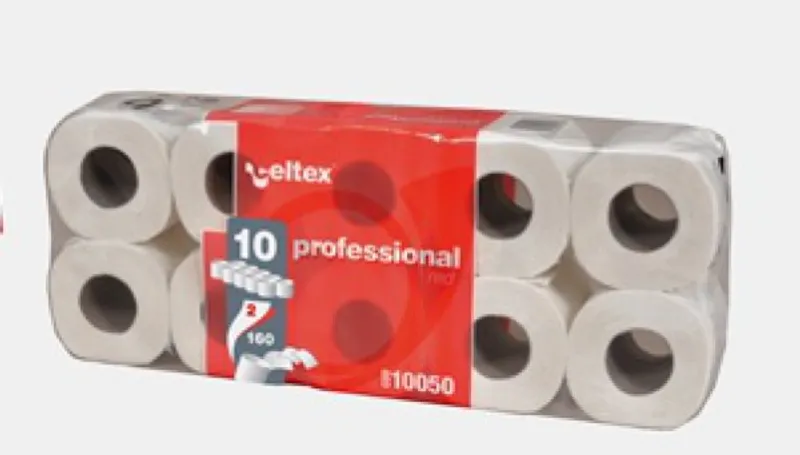 Główne zdjęcie produktu Toaletní papír CELTEX Professionál 2 vrstvý 160 útržků [10 ks]