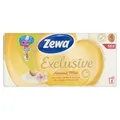 Papier toaletowy Exclusive", 4-warstwowy, 8 rolek, mleczko migdałowe, ZEWA