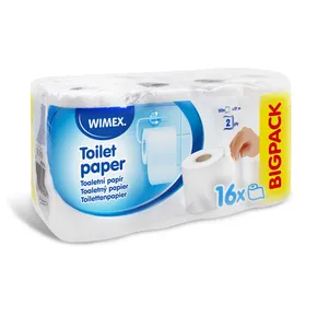 Papier toaletowy (FSC Mix) 2-w biały średnica 10,5cm 17m 150 listków [16 szt]
