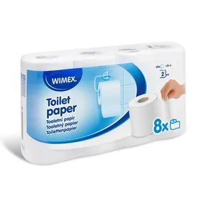 Papier toaletowy (FSC Mix) 2-w biały średnica 10,5cm 28m 250 listków [8 szt]
