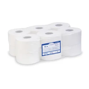 Papier toaletowy (Tissue) 2-w tłoczony biały `JUMBO` średnica 19cm 145m [1 szt]