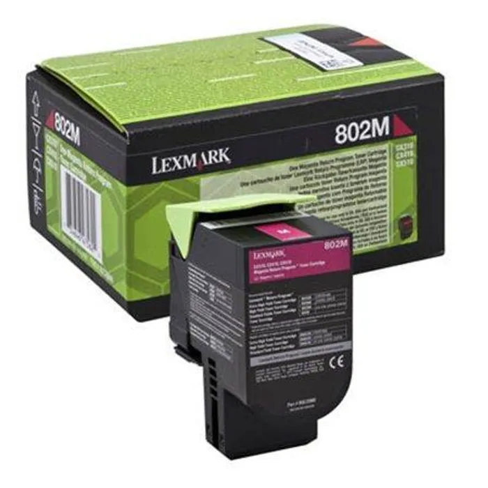 Główne zdjęcie produktu Toner "80C20M0", magenta, pro CX310n/dn tiskárny, 1000, return, LEXMARK