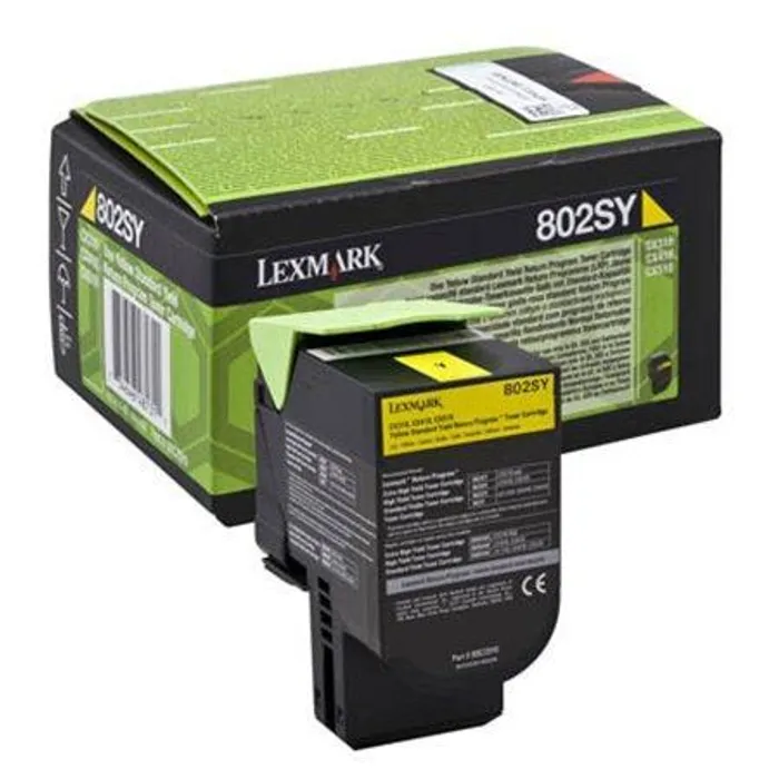 Główne zdjęcie produktu Toner "80C20Y0", žlutá, pro CX310n/dn tiskárny, return, 2000, LEXMARK