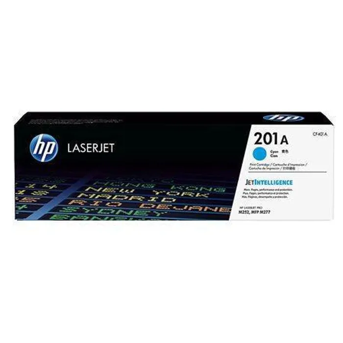 Główne zdjęcie produktu Toner HP 201A, do tiskárny Color LaserJet Pro M252, M277, azurová, 1,4k , HP