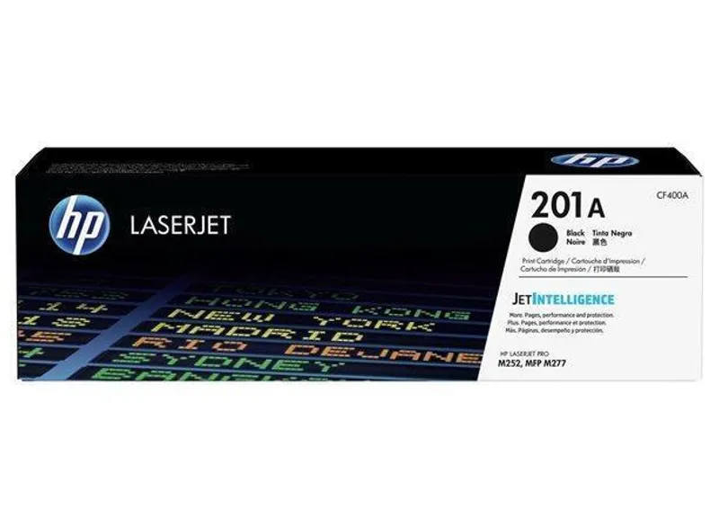 Główne zdjęcie produktu Toner HP 201A, do tiskárny Color LaserJet Pro M252, M277, černá, 1,5k , HP