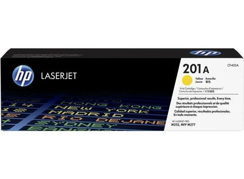 Główne zdjęcie produktu Toner HP 201A, do tiskárny Color LaserJet Pro M252, M277, žlutá, 1,4k , HP