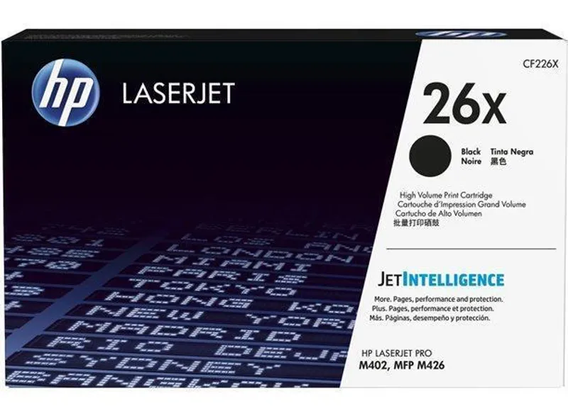 Główne zdjęcie produktu Toner HP 26X, do tiskárny LaserJet Pro M402, 426, černá, 9k, HP