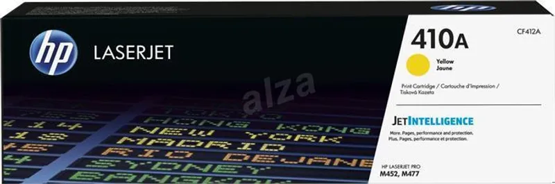 Główne zdjęcie produktu Toner HP 410A, do tiskárny ColorLaserJet M452/477, žlutá, 2,3k, HP