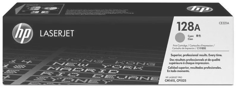 Główne zdjęcie produktu Toner pro "Barevná LaserJet Pro CM1415, CP1525N" tiskárny, HP "CE321A" Cyan, 1,3 tis.stran