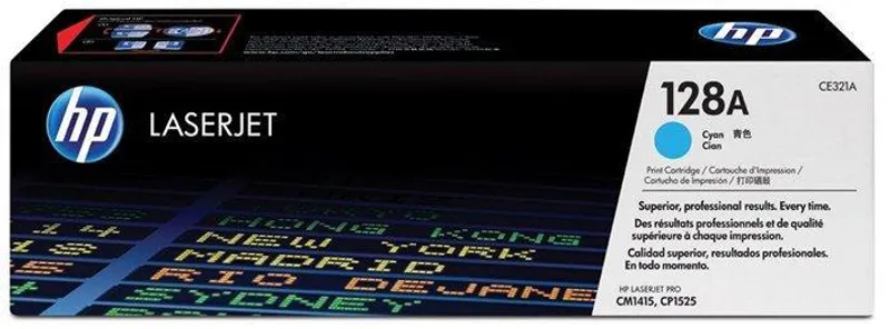 Główne zdjęcie produktu Toner pro "Barevná LaserJet Pro CM1415, CP1525N" tiskárny, HP "CE321A" Cyan, 1,3 tis.stran