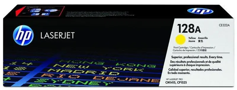 Główne zdjęcie produktu Toner pro "Barevná LaserJet Pro CM1415, CP1525N" tiskárny, HP "CE322A" Žlutá, 1,3 tis.stra