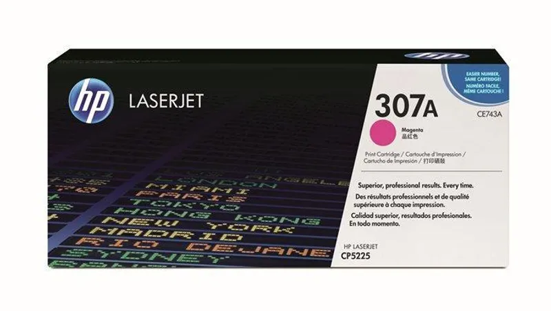Główne zdjęcie produktu Toner pro "BarevnáLaserJet CP5225" tiskárnu, HP "CE743A" Magenta, 7,3 tis.stran