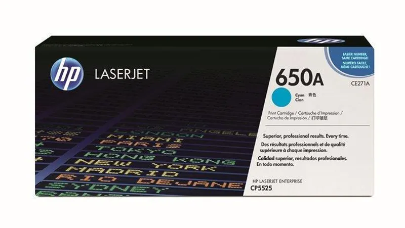 Główne zdjęcie produktu Toner pro "BarevnáLaserJet CP5525" tiskárnu, HP "CE271A" Cyan, 15 tis.stran