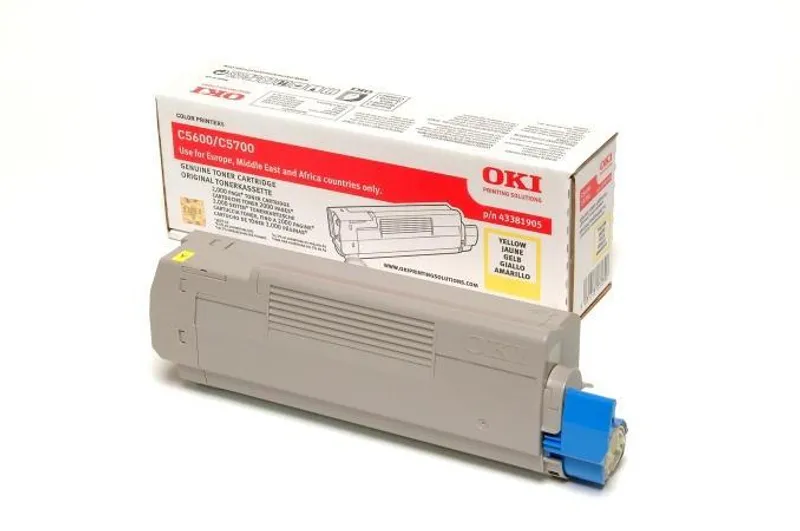 Główne zdjęcie produktu Toner pro "C5600, 5700" tiskárny, OKI Žlutá, 2 tis.stran