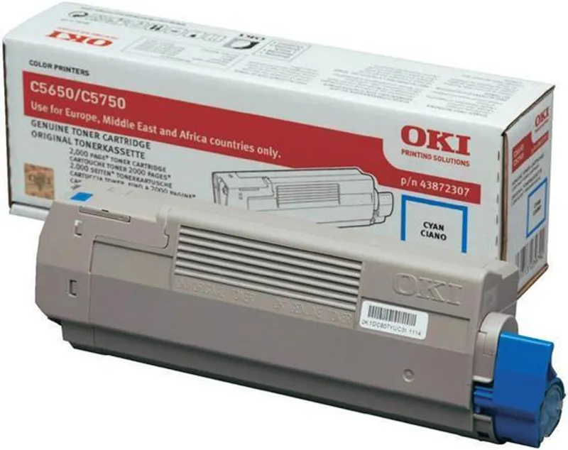 Główne zdjęcie produktu Toner pro "C5650, 5750" tiskárny, OKI Cyan, 2 tis.stran