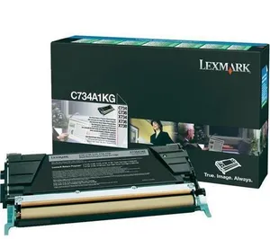 Toner pro "C734, 736" tiskárny, LEXMARK Černá, 8 tis.stran