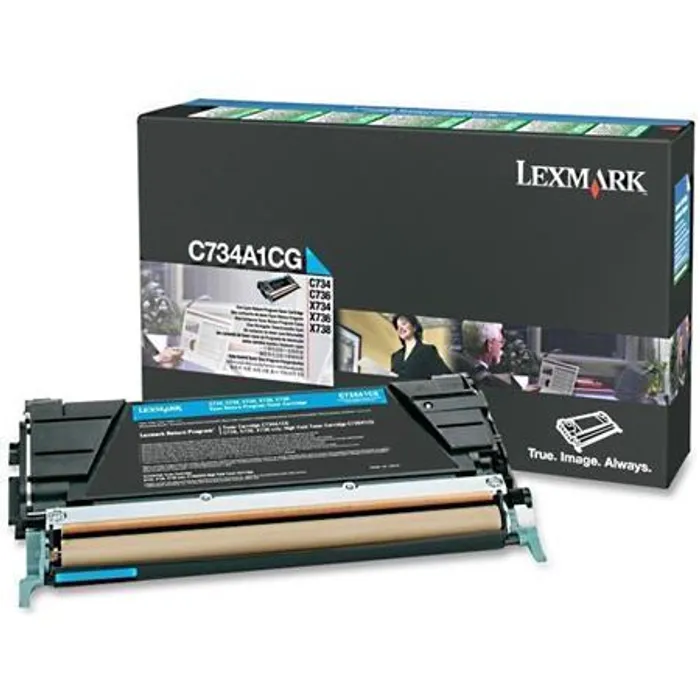 Główne zdjęcie produktu Toner pro "C734, 736" tiskárny, LEXMARK Cyan, 6 tis.stran