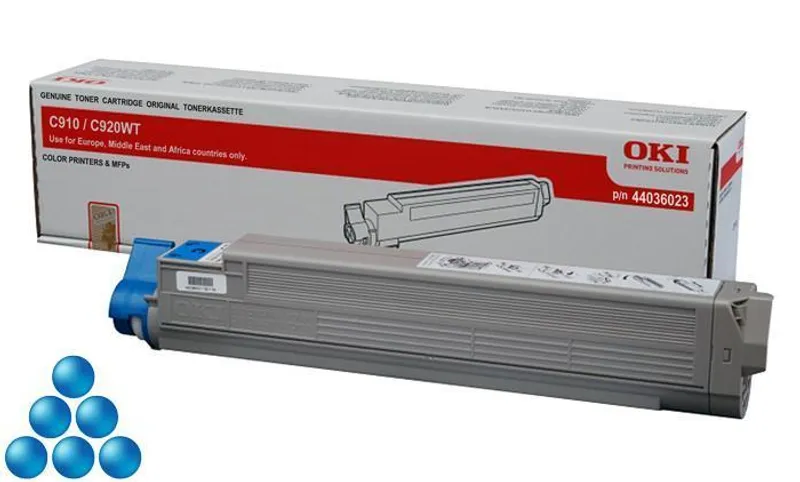 Główne zdjęcie produktu Toner pro "C910" tiskárnu, OKI Cyan, 15 tis.stran